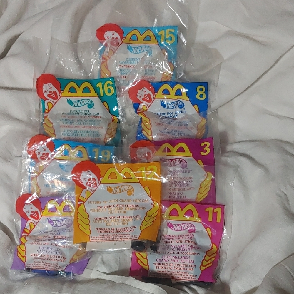 McDonald's Happy Meal Toy Cars Set - Multicolor